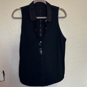 Lululemon Athletica Black Sleeveless golf polo size 12